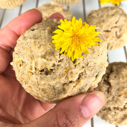 Gluten-Free Dandelion Muffins