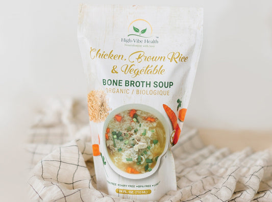 Organic Chicken, Brown Rice & Vegetable Bone Broth Soup